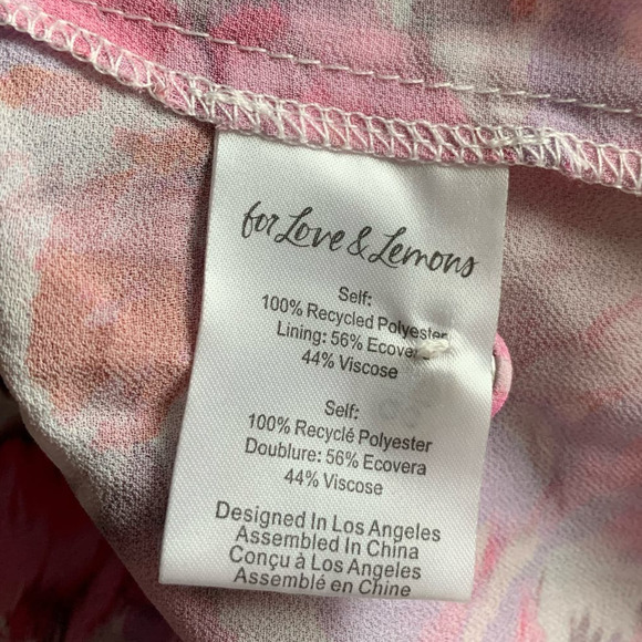 For Love and Lemons Sofia Floral Bustier Mini Dress, size S - Picture 9 of 13